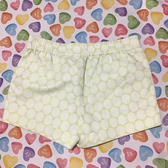 J.Crew Women’s Gartered Neon Green with White Polkadot Shorts 🩳 - Picture 4 of 4